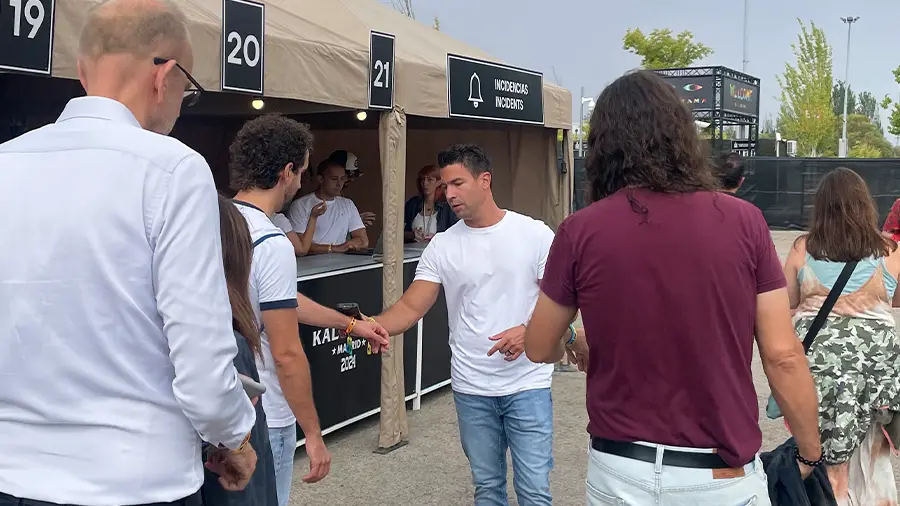 trabajar en taquilla de festivales de musica