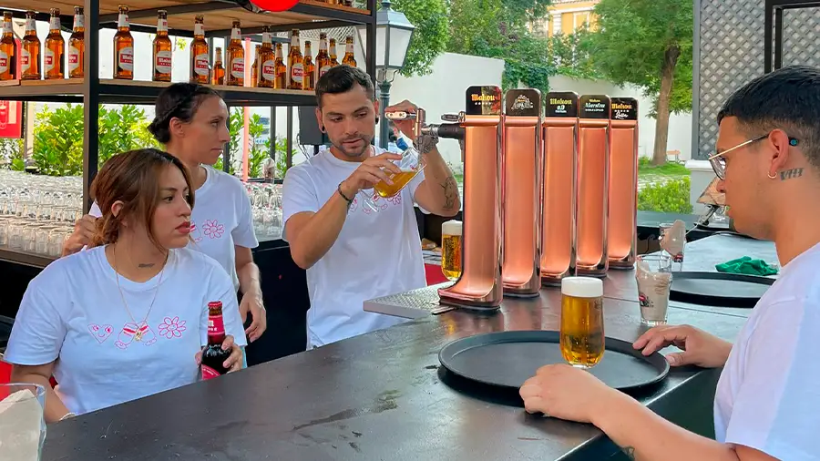 trabajar de camarero en festivales