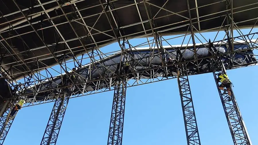 trabajar en montaje de festivales
