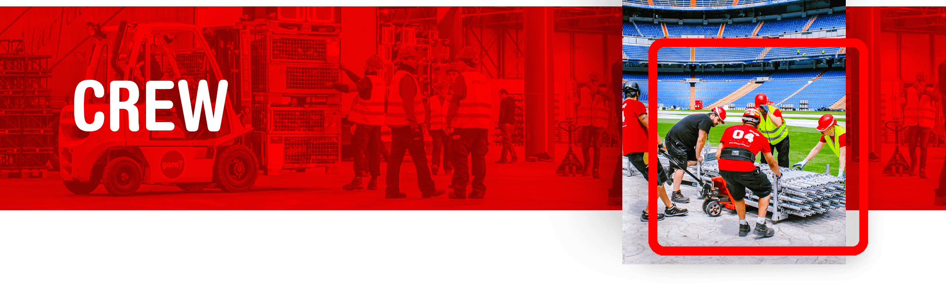 Needed crew for events