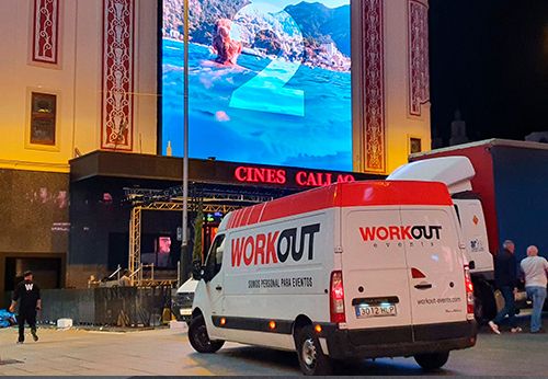 Logística desmontaje premier Cines Callao
