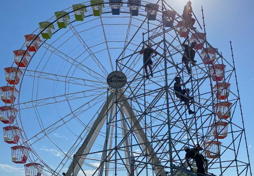 riggers, scaffolders y climbers para montaje eventos