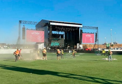Servicio de limpieza para festivales de música