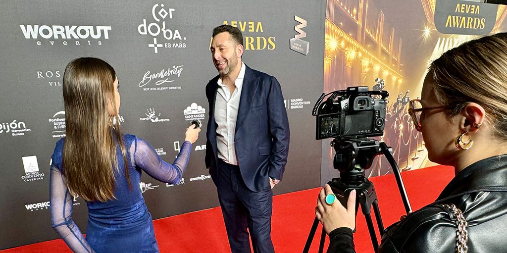 Hernán Pérez of Workout Events at the AEVEA Awards