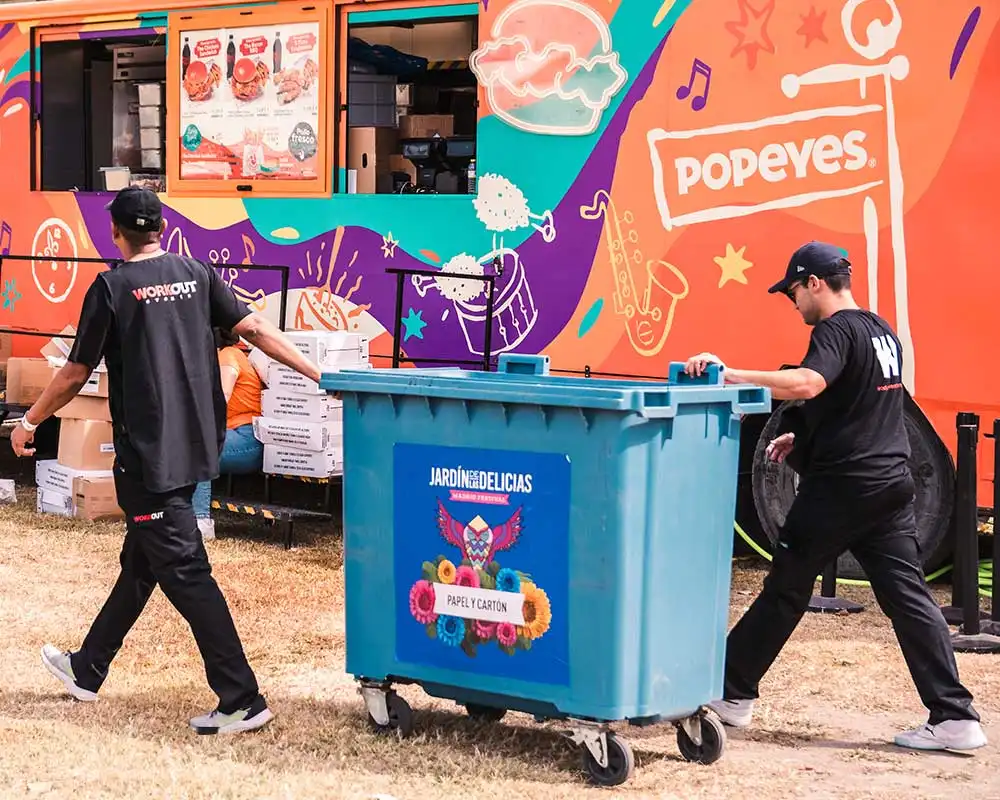 auxiliares para festivales de musica
