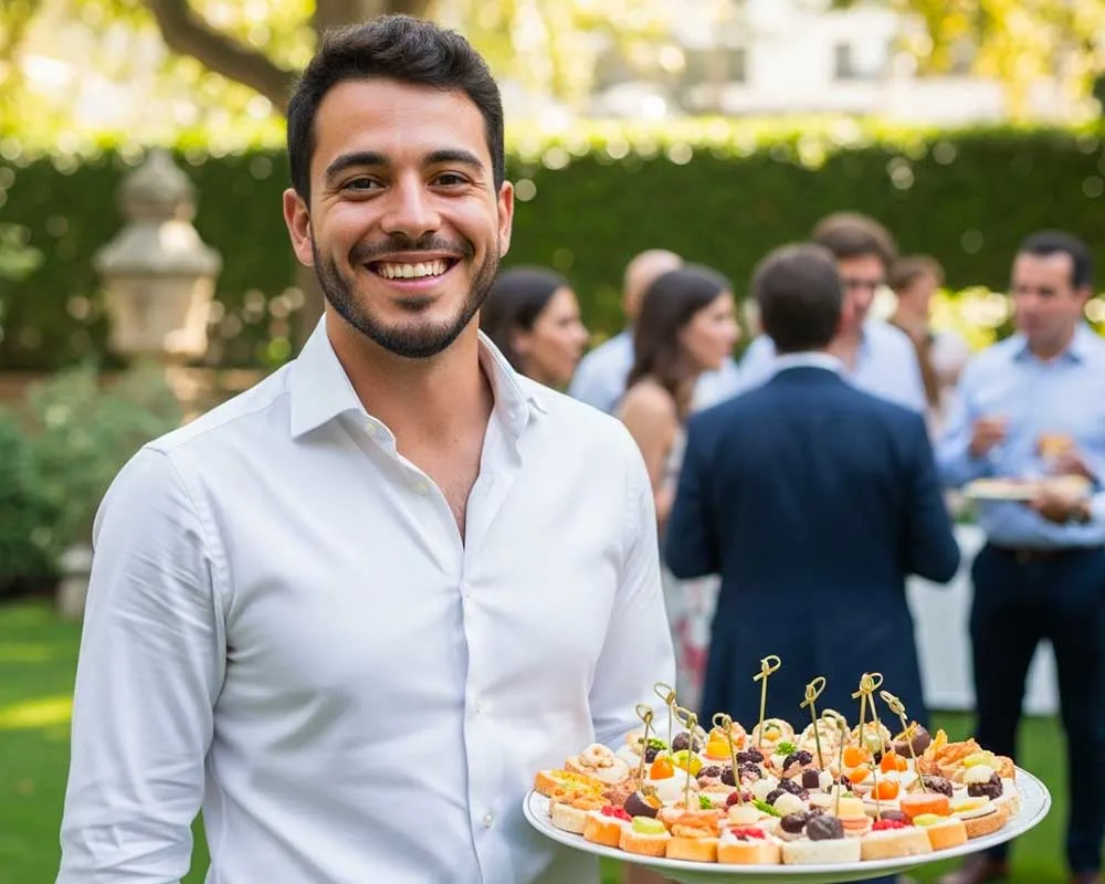 camarero de catering para eventos