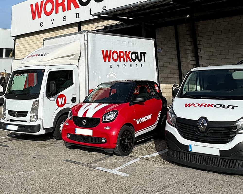 flota vehiculos workout events