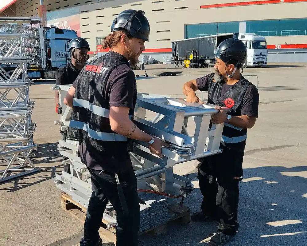 auxiliares montaje altura eventos workout