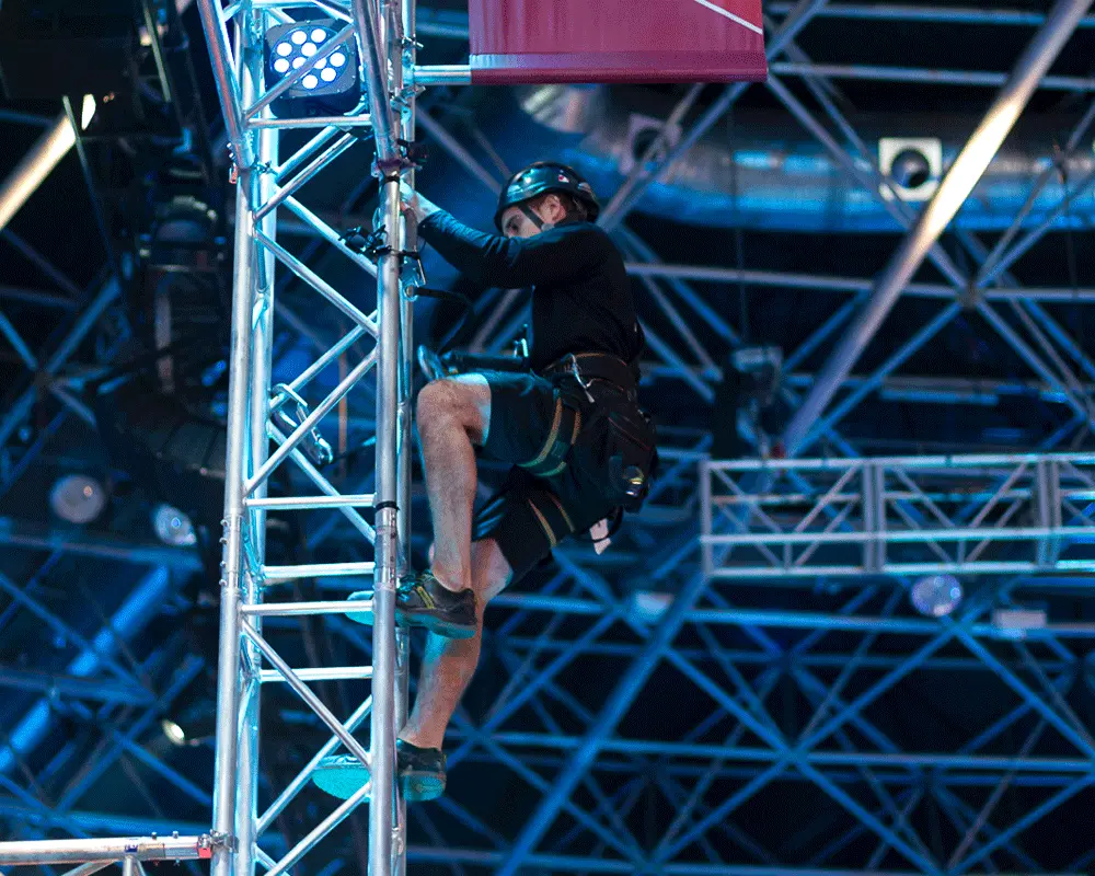 Kletterer Montagehöhe Trainingsevents