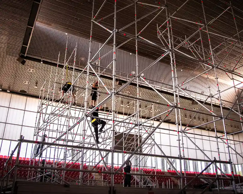 personal de workout montadores de conciertos