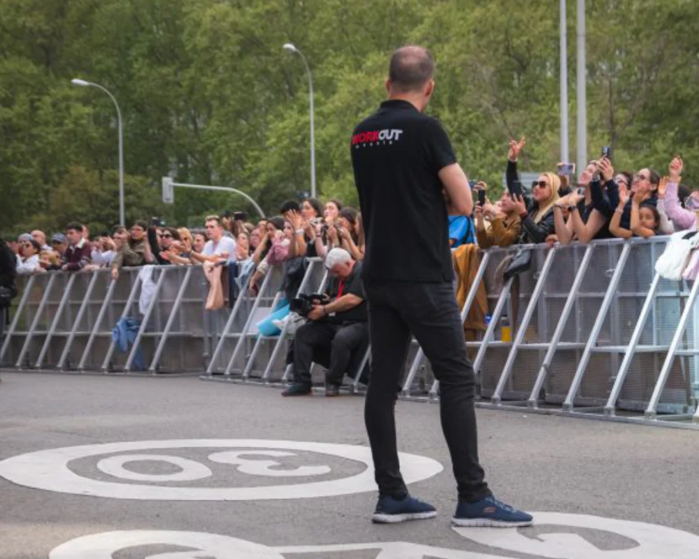 auxiliar de control de accesos Workout Events en festival