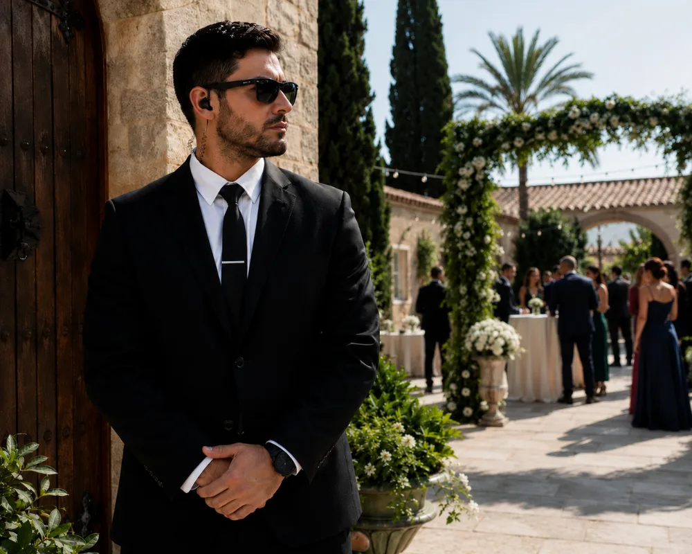 wedding security personnel