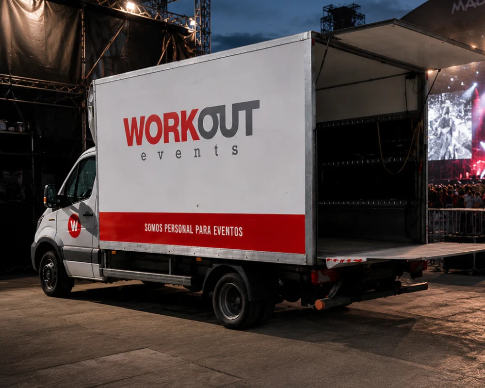 logistics truck for concerts