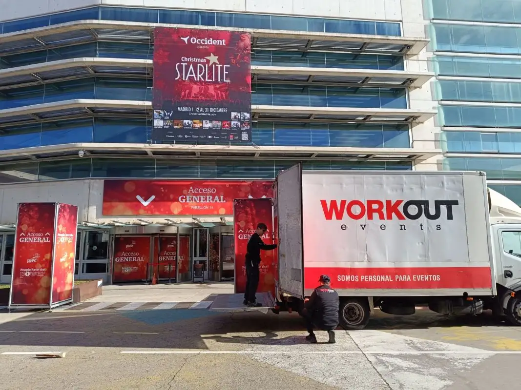 logistics trucks for concerts