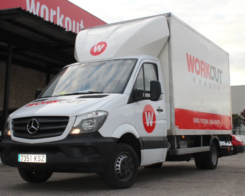 logistics trucks for events
