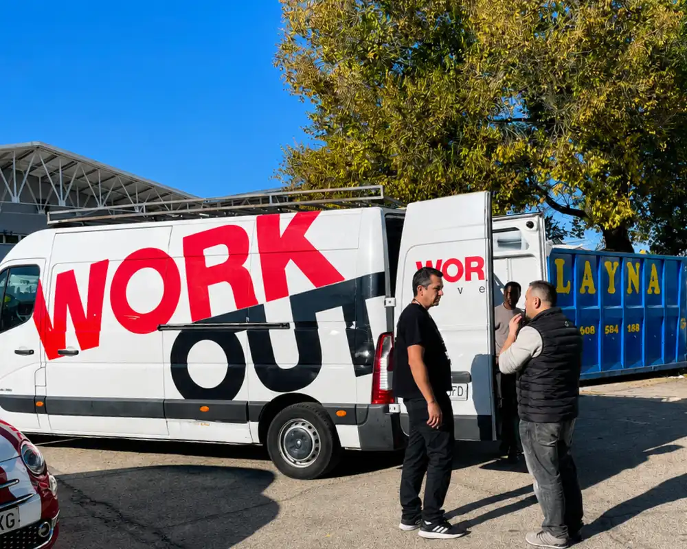 alquiler furgoneta para eventos workout events