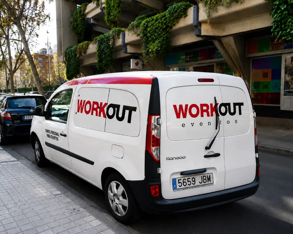 alquiler furgoneta workout events