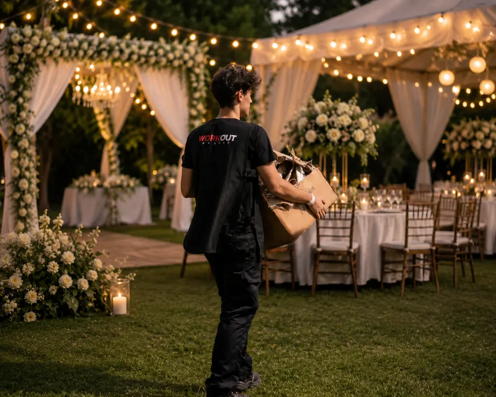 cleaning services for weddings and workout events