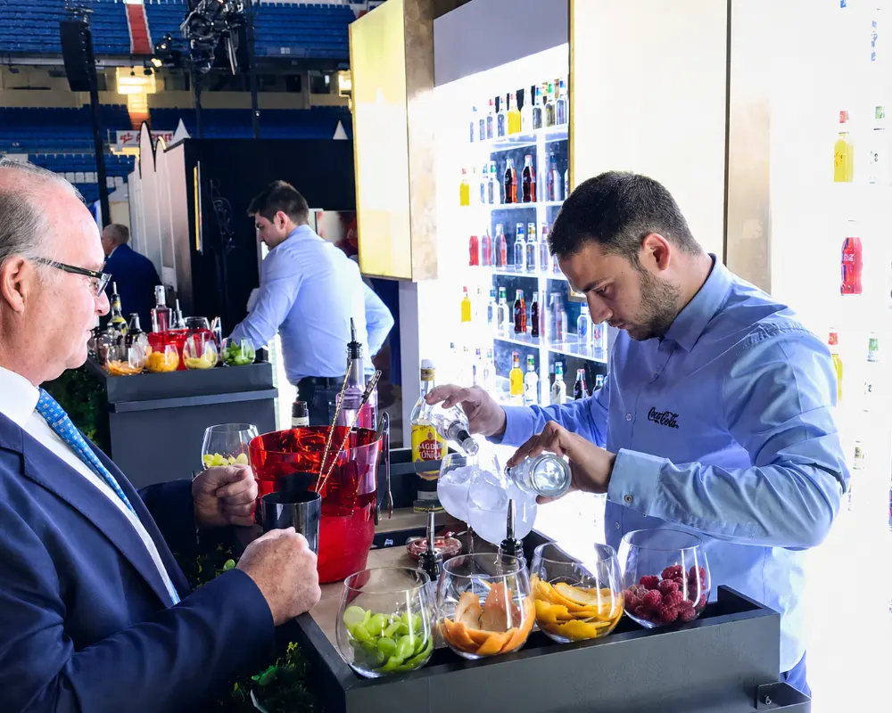 Cocktail shakers for drinks at workout events