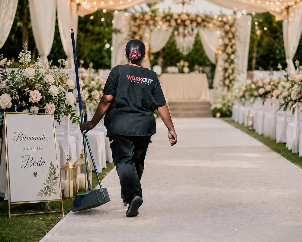 cleaning staff for events and weddings