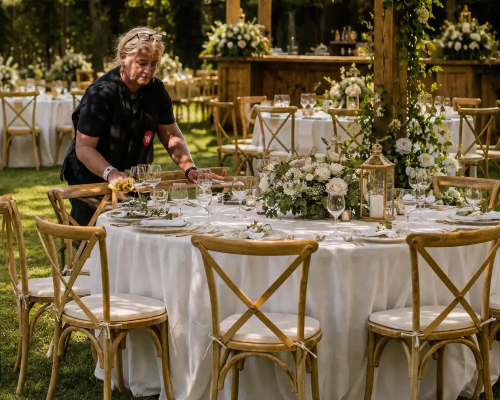 cleaning staff for weddings